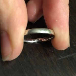 Pi Beta Phi engraved silver ring